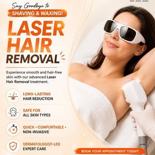 ✨ Say goodbye to endless shaving and waxing! ✨

Enjoy smooth, hair-free skin with advanced Laser Hai