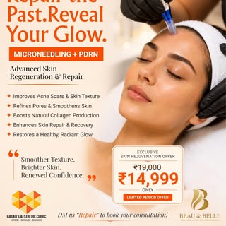 ✨ Repair the past. Reveal your glow. ✨

Transform your skin with Microneedling + PDRN Therapy—an adv