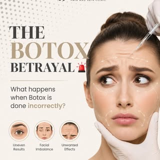 🚨 THE BOTOX BETRAYAL 🚨
Botox can enhance your beauty beautifully… but only when done correctly. 👀