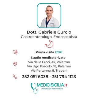 🩺Dott. Gabriele Curcio🩺
📝Il Dott. Gabriele Curcio è un medico specialista Gastroenterologo espert