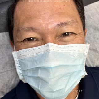 Not every man is born with naturally full brows—and that's okay.

For this client, we customized a m