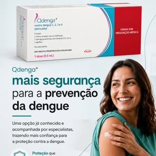 🔍 Proteja-se da dengue com confiança! Deslize para descobrir como a vacina Qdenga oferece mais segu