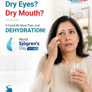 Dry eyes or dry mouth? Don’t ignore these signs! 💧

Sjögren’s Syndrome is an autoimmune condition t