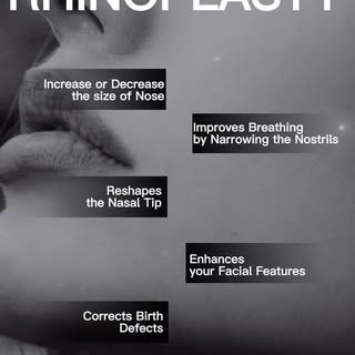 "Discover the transformative power of rhinoplasty! 🌟 Whether you seek aesthetic enhancement, improv