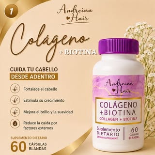 ✨ La belleza comienza desde adentro. 💜

Dale a tu cabello el cuidado que necesita con Colágeno + Bi