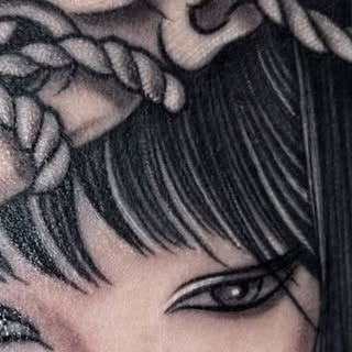 Inspired by anime, brought to life in ink.

#tattoo #tattooartist #tattoodesign
#animetattoo #animei