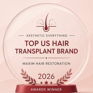 We're incredibly honored to be named the 2026 Top US Hair Transplant Brand by Aesthetic Everything. 