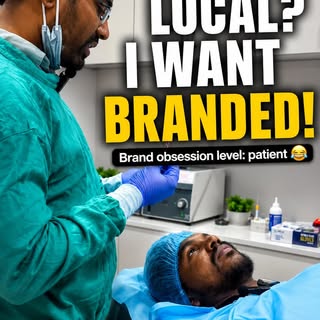 When you’re so brand-conscious that even “local” sounds unacceptable! 😂

Some people just want the 