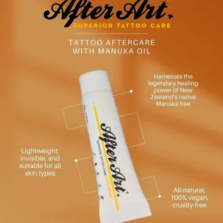 Our legendary aftercare with Manuka is avaliable in small 8g tubs, medium 10g tubes and large 50g tu