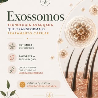 Os exossomos são pequenas vesículas liberadas pelas células, ricas em fatores de sinalização que aux