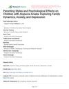 Parenting Styles and Psychological Effects on Children with Alopecia Areata: Exploring Family Dynamics, Anxiety, and Depression