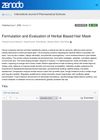 Formulation and Evaluation of Herbal Based Hair Mask