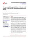 Therapeutic Efficacy and Safety of Platelet-Rich Plasma for Hair Restoration: A Narrative Review