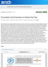 Formulation And Evaluation of Herbal Hair Dye