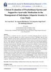 Clinical Evaluation of Prachchhana Karma and Supportive Ayurvedic Medication in the Management of Indralupta (Alopecia Areata): A Case Study