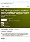 ACOD1 deficiency promotes DDX1 methylation–mediated mitochondrial dysfunction and dermal papilla cell senescence in androgenetic alopecia