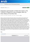 Preparation and Evaluation of Herbal Hair Cream in the Treatment of Alopecia Using Jamalgota, Neem Oil, Amla, Hibiscus Oil, and Aloe Vera