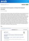 Formulation And Evaluation Of Herbal Anti-Dandruff Shampoo