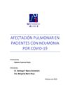 Pulmonary Involvement in Patients with COVID-19 Pneumonia