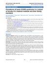 Prevalence of Post-COVID Syndrome in a Cohort of Faculty of a Medical Institute and Their Family Members