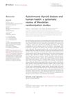 Autoimmune Thyroid Disease And Human Health: A Systematic Review Of Mendelian Randomization Studies
