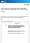 What Are the Most Effective Treatments for Androgenic Alopecia in Females According to Recent Evidence-Based Research?
