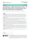 Discrepancies in Safety Reporting for Chronic Back Pain Clinical Trials: An Observational Study from ClinicalTrials.gov and Publications