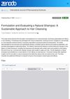 Formulation And Evaluation Of A Natural Shampoo: A Sustainable Approach To Hair Cleansing