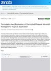 Formulation And Evaluation of Controlled-Release Minoxidil Nanogels for Topical Application