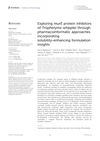 Exploring MurE Protein Inhibitors of Tropheryma Whipplei Through Pharmacoinformatic Approaches Incorporating Solubility-Enhancing Formulation Insights