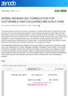 HERBAL MEHENDI GEL FORMULATION FOR SUSTAINABLE HAIR COLOURING AND SCALP CARE