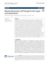 Mesenchymal stem cell therapy for skin repair and rejuvenation