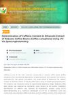 Determination of Caffeine Content in Ethanolic Extract of Robusta Coffee Beans Using UV-Vis Spectrophotometry