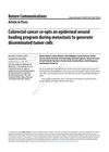 Colorectal Cancer Co-opts an Epidermal Wound Healing Program During Metastasis to Generate Disseminated Tumor Cells