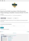 Report on the British Association of Hair Restoration Surgery Meeting to Establish Common Practice for FUE