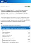 Reproducibility package for an auditable exploratory re-analysis of miRNA dysregulation and aging-related validated target enrichment in female pattern hair loss