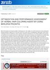 OPTIMIZATION AND PERFORMANCE ASSESSMENT OF HERBAL HAIR COLORING AGENT BY USING BERLERIA PRIONITIS