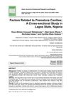 Factors Related to Premature Graying; A Cross-Sectional Study in Lagos State, Nigeria