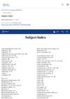 Subject Index
