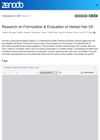 Research on Formulation and Evaluation of Herbal Hair Oil