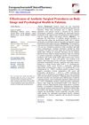 Effectiveness of Aesthetic Surgical Procedures on Body Image and Psychological Health in Pakistan