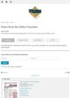 Notes from the Editor Emeritus