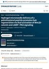 Hydrogel Microneedle Delivery of a Palmitoylated Peptide Promotes Hair Regeneration via Dual Activation of Wnt/β-Catenin and cAMP–PKA Signaling