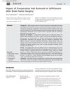 Impact of Preoperative Hair Removal on Self-Esteem After Brain Tumor Surgery