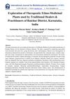 Exploration of Therapeutic Ethno-Medicinal Plants Used by Traditional Healers and Practitioners of Raichur District, Karnataka, India