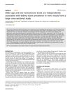Older Age and Low Testosterone Levels Are Independently Associated With Kidney Stone Prevalence in Men: Results From a Large Cross-Sectional Study