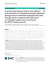 A Randomized Phase II Trial on the Addition of Dutasteride to Combined Androgen Blockade Therapy Versus Combined Androgen Blockade Therapy Alone in Patients with Advanced or Metastatic Salivary Duct Carcinoma – The DUCT Study Protocol